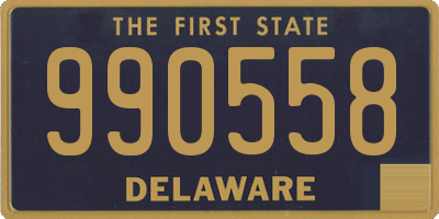 DE license plate 990558