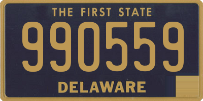 DE license plate 990559