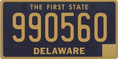 DE license plate 990560