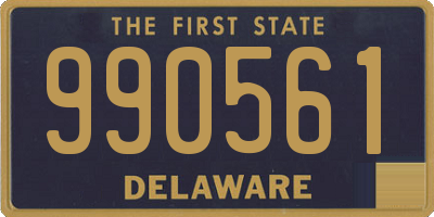 DE license plate 990561