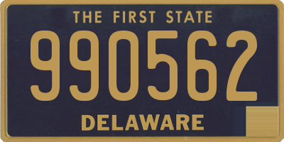 DE license plate 990562