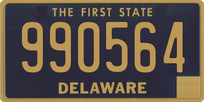 DE license plate 990564