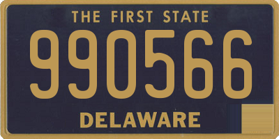 DE license plate 990566