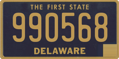 DE license plate 990568