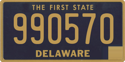 DE license plate 990570