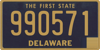 DE license plate 990571