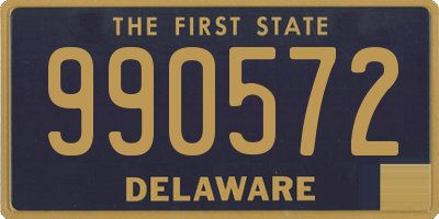 DE license plate 990572