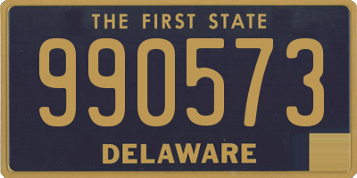 DE license plate 990573