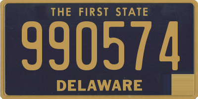 DE license plate 990574