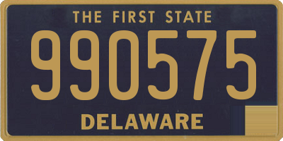 DE license plate 990575