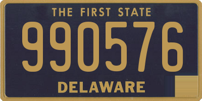 DE license plate 990576