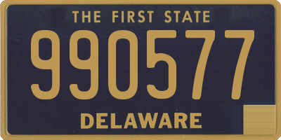 DE license plate 990577