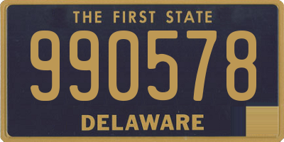 DE license plate 990578