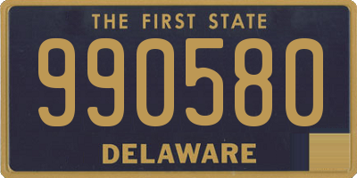 DE license plate 990580