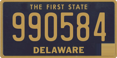 DE license plate 990584