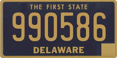 DE license plate 990586