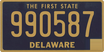 DE license plate 990587