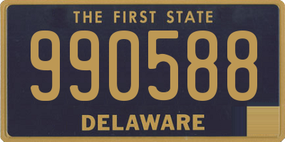 DE license plate 990588
