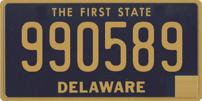 DE license plate 990589