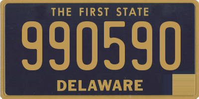 DE license plate 990590