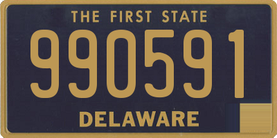 DE license plate 990591