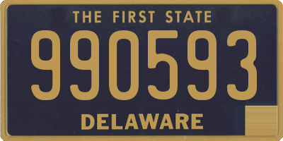 DE license plate 990593