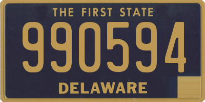 DE license plate 990594