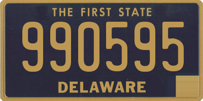 DE license plate 990595