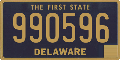 DE license plate 990596