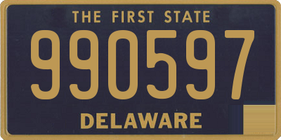 DE license plate 990597