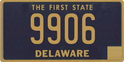 DE license plate 9906