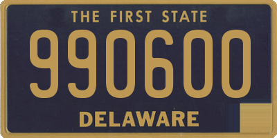 DE license plate 990600