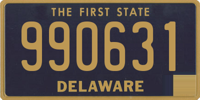 DE license plate 990631