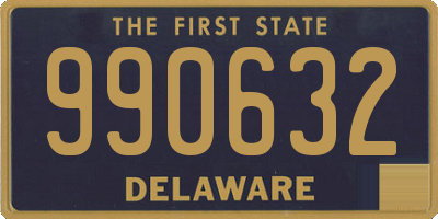 DE license plate 990632