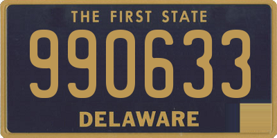 DE license plate 990633