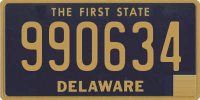 DE license plate 990634