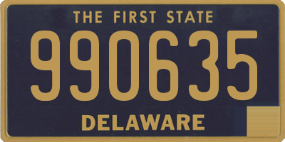 DE license plate 990635