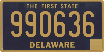 DE license plate 990636