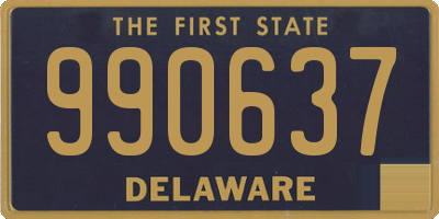 DE license plate 990637