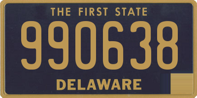 DE license plate 990638