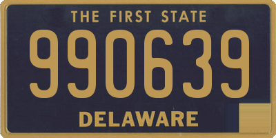 DE license plate 990639