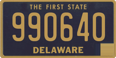 DE license plate 990640