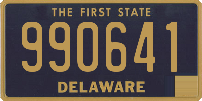 DE license plate 990641