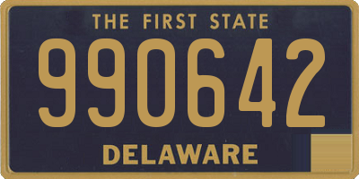 DE license plate 990642