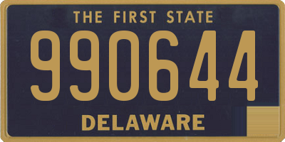 DE license plate 990644