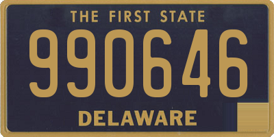 DE license plate 990646