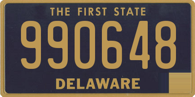 DE license plate 990648