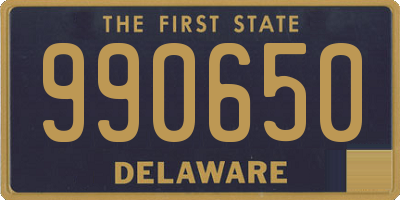 DE license plate 990650