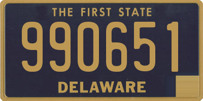 DE license plate 990651