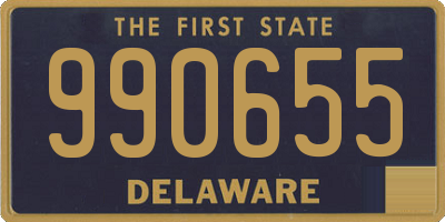 DE license plate 990655